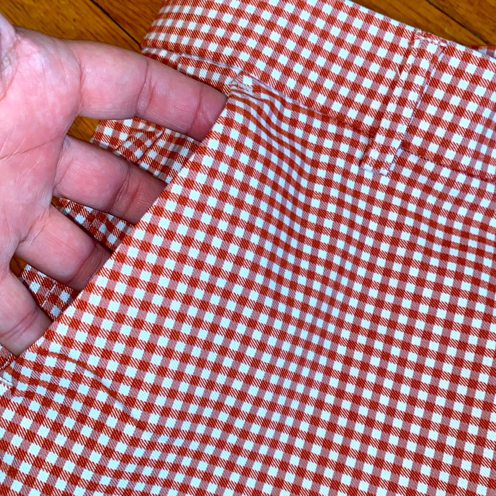 JL Jules  &  Leopold M red, and white plaid pull on trouser